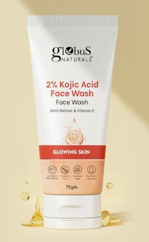 Kojic Acid Face Wash 125g | 2% Kojic Acid, Retinol & Vitamin E | Pack of 2