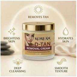 Korean D-Tan Removal Face Cream | Brightening & Deep Cleansing | Pack of 2